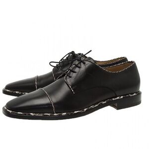Christian Louboutin BRUNO ORLATO
Black Python Trim leather dress shoes
RETAIL 1k